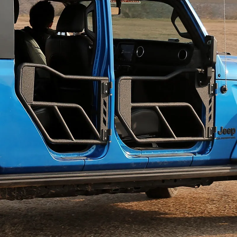 Jeep Tube Doors with Side View Mirror for 2018-2024 Wrangler JL JLU & Gladiator JT | Tough Style