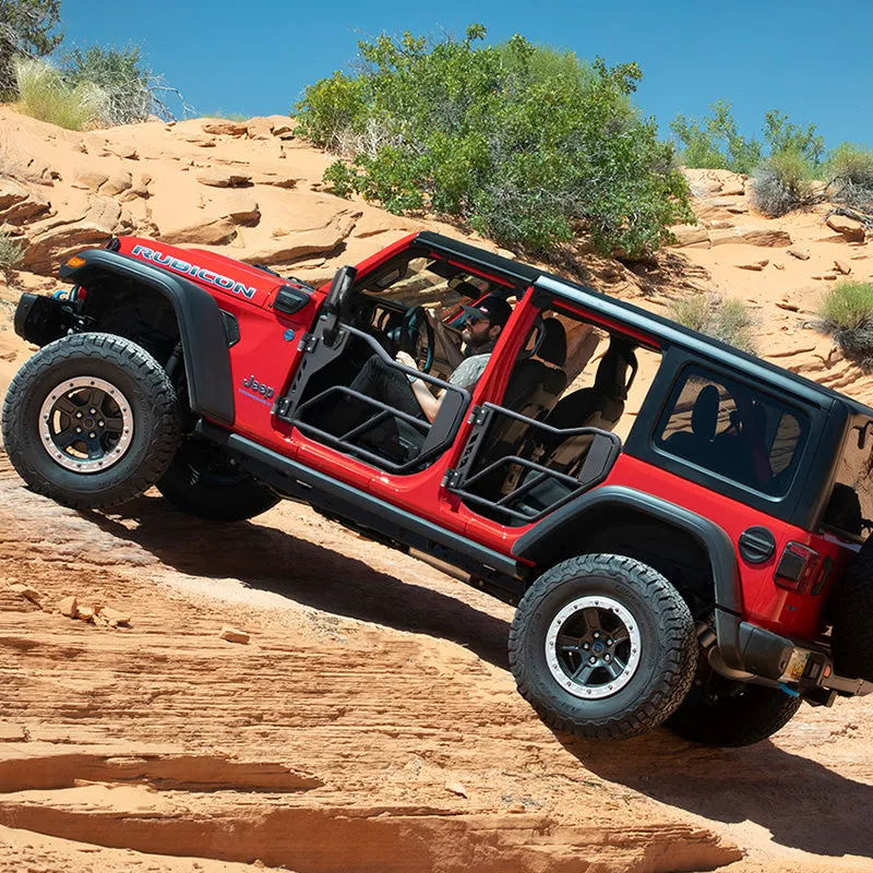 Jeep Tube Doors with Side View Mirror for 2018-2024 Wrangler JL JLU & Gladiator JT | Tough Style