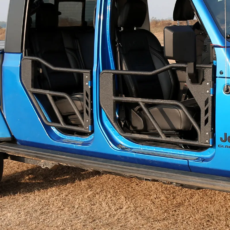 Jeep Tube Doors with Side View Mirror for 2018-2024 Wrangler JL JLU & Gladiator JT | Tough Style