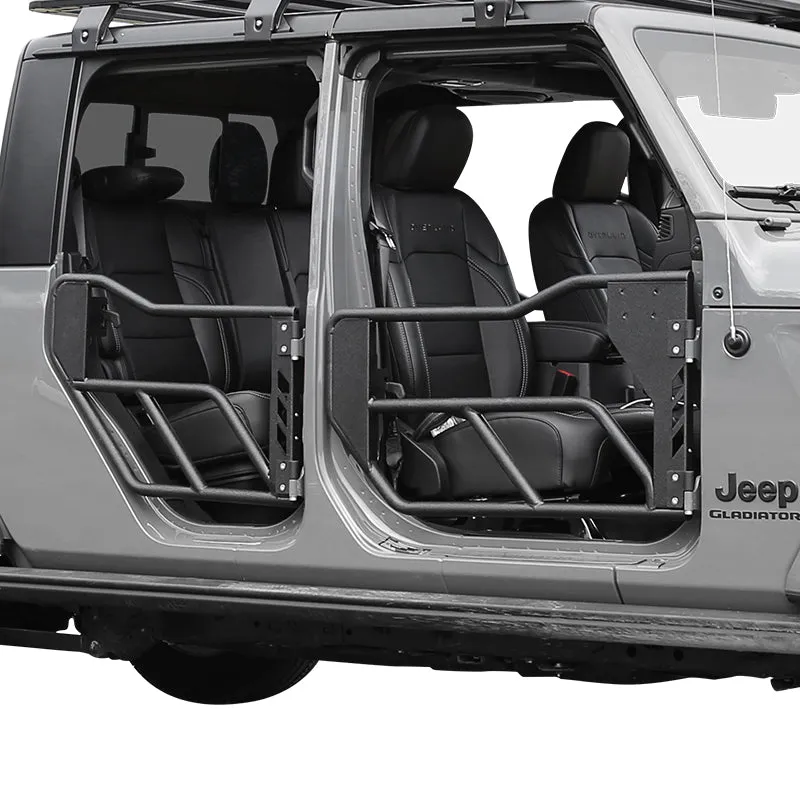 Jeep Tube Doors with Side View Mirror for 2018-2024 Wrangler JL JLU & Gladiator JT | Tough Style