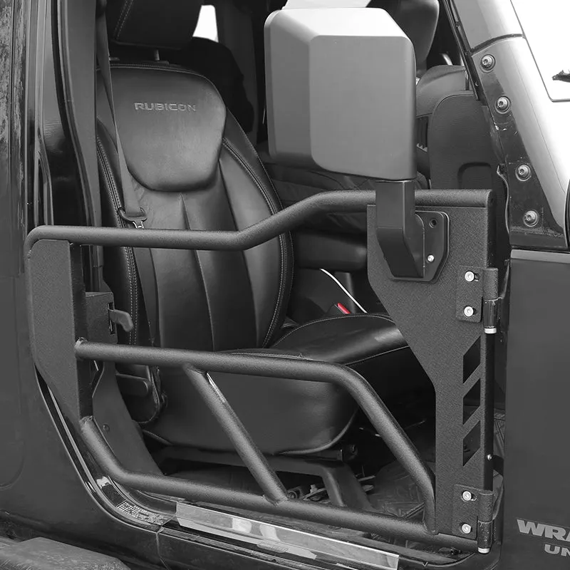 Jeep Tube Doors with Side View Mirror for 2018-2024 Wrangler JL JLU & Gladiator JT | Tough Style