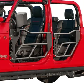 Jeep Tube Doors with Side View Mirror for 2018-2024 Wrangler JL JLU & Gladiator JT | Tough Style