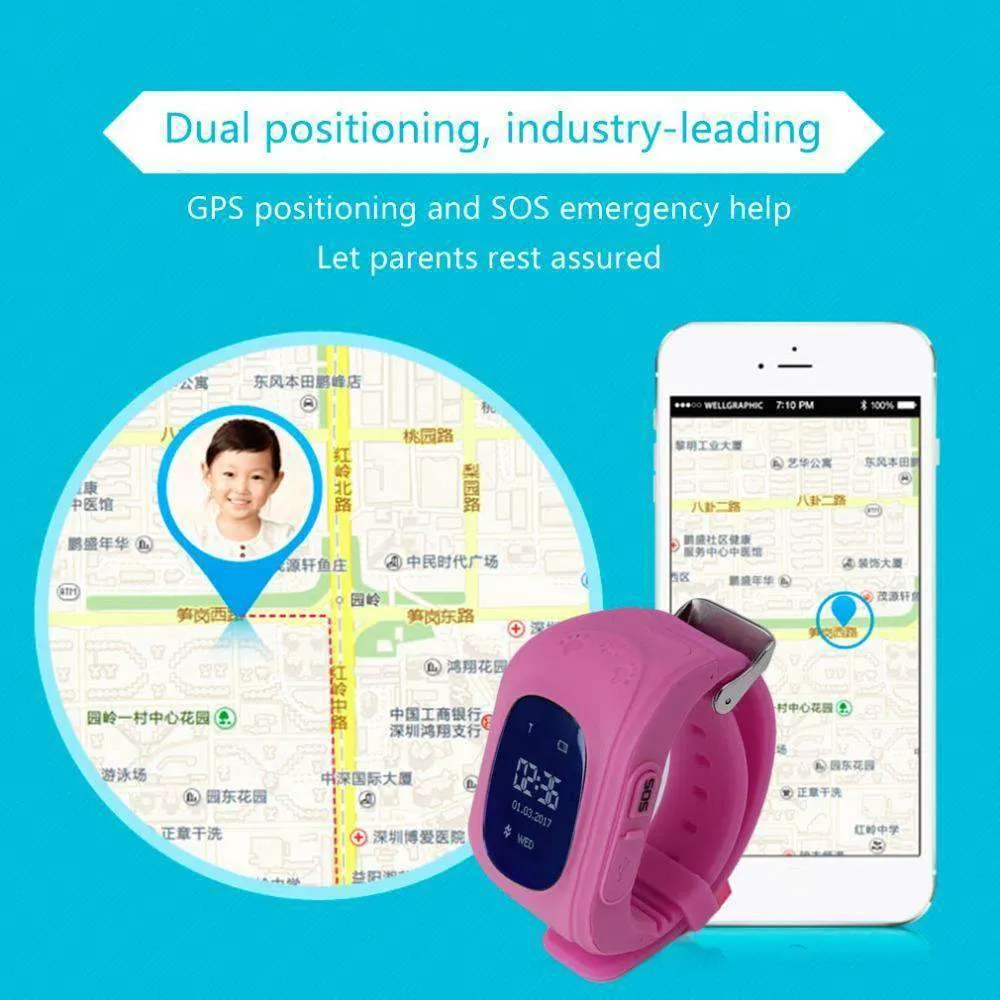 Kids Two-Way GPS Tracker Smartwatch