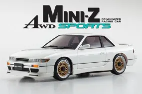 Kyosho (32134PW-B) MA-020S NISSAN SILVIA S13 Aero with LED Pearl White