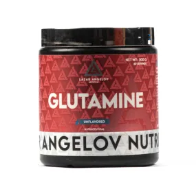 LAZAR ANGELOV NUTRITION Glutamine 300gm-60 Serving Unflavoured | 100% Pure Glutamine Pharm grade | Fast Dissolving | For Muscle Building, Muscle Repair, Muscle Recovery