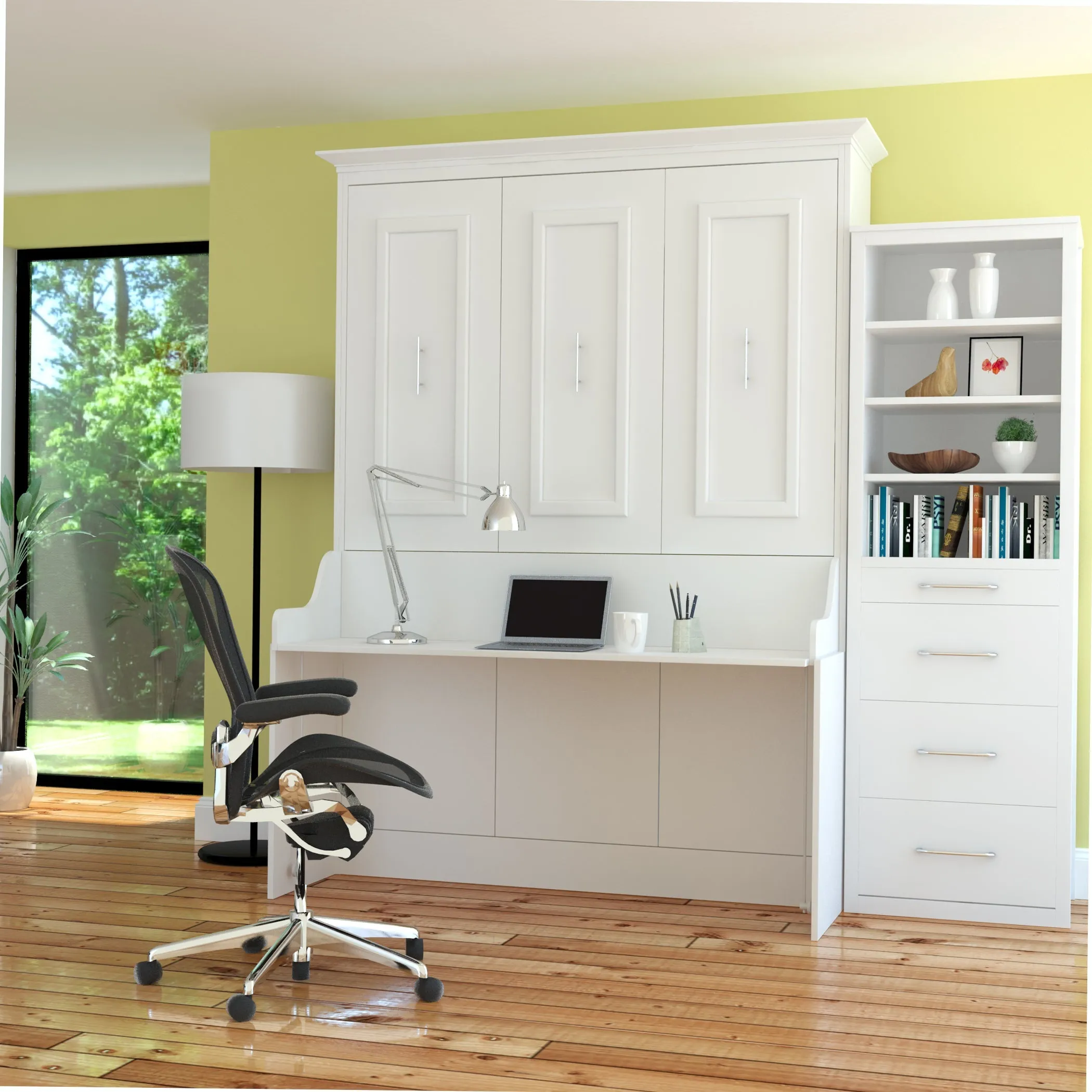 Leto Muro - Alegra Queen Wall Desk Bed with Tower