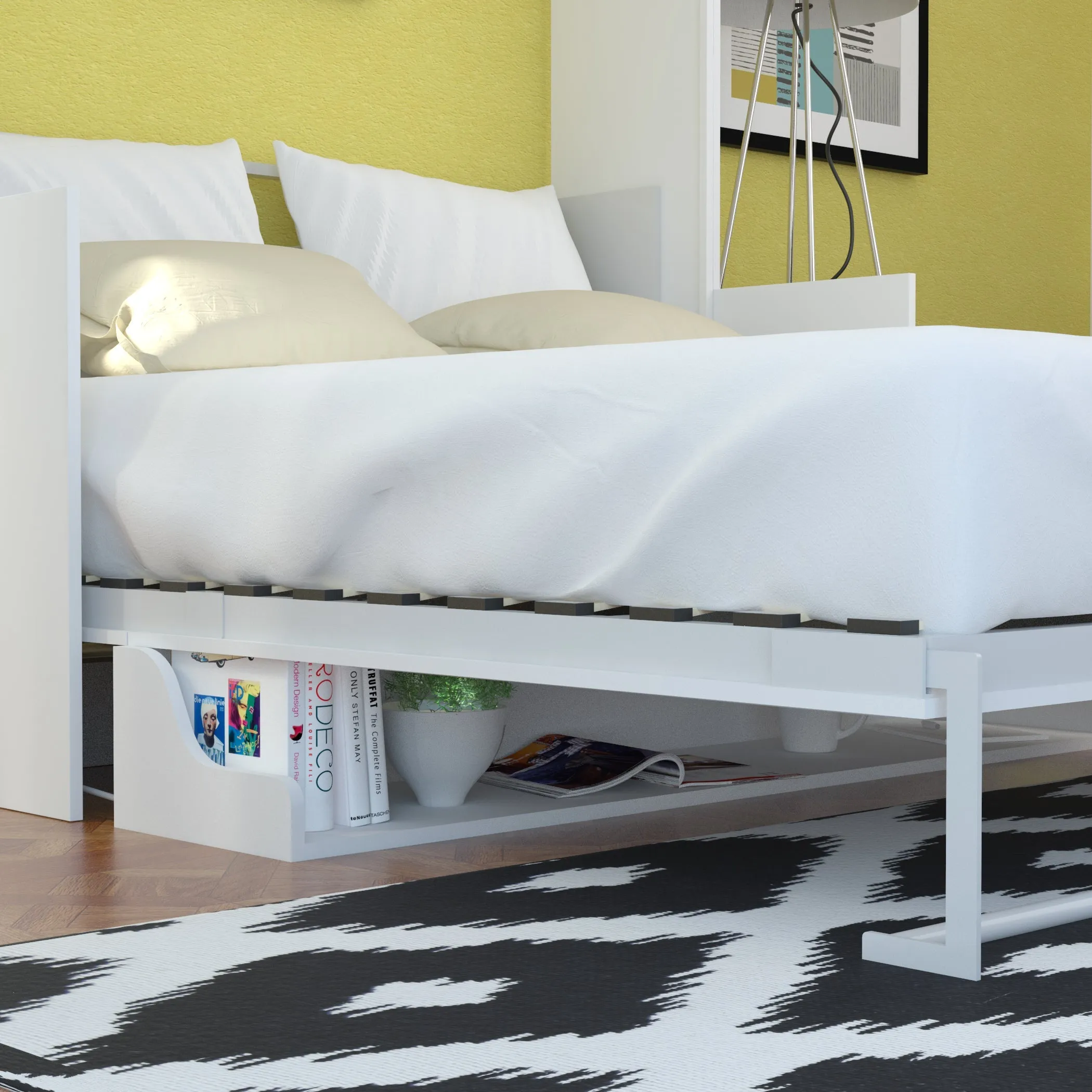 Leto Muro - Alegra Queen Wall Desk Bed with Tower