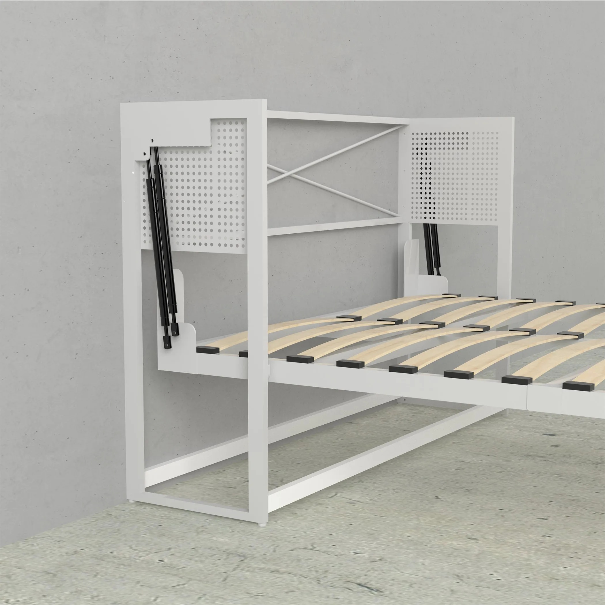 Leto Muro - Alegra Queen Wall Desk Bed with Tower