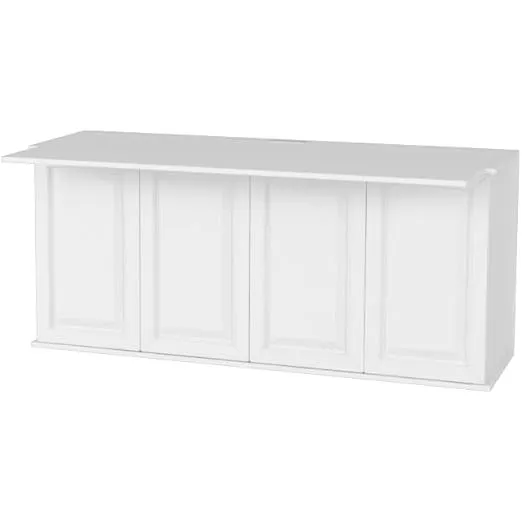 Leto Muro - Queen Console Desk Cabinet Bed with Mattress in White or Brown Finish