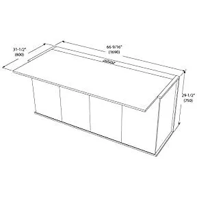 Leto Muro - Queen Console Desk Cabinet Bed with Mattress in White or Brown Finish