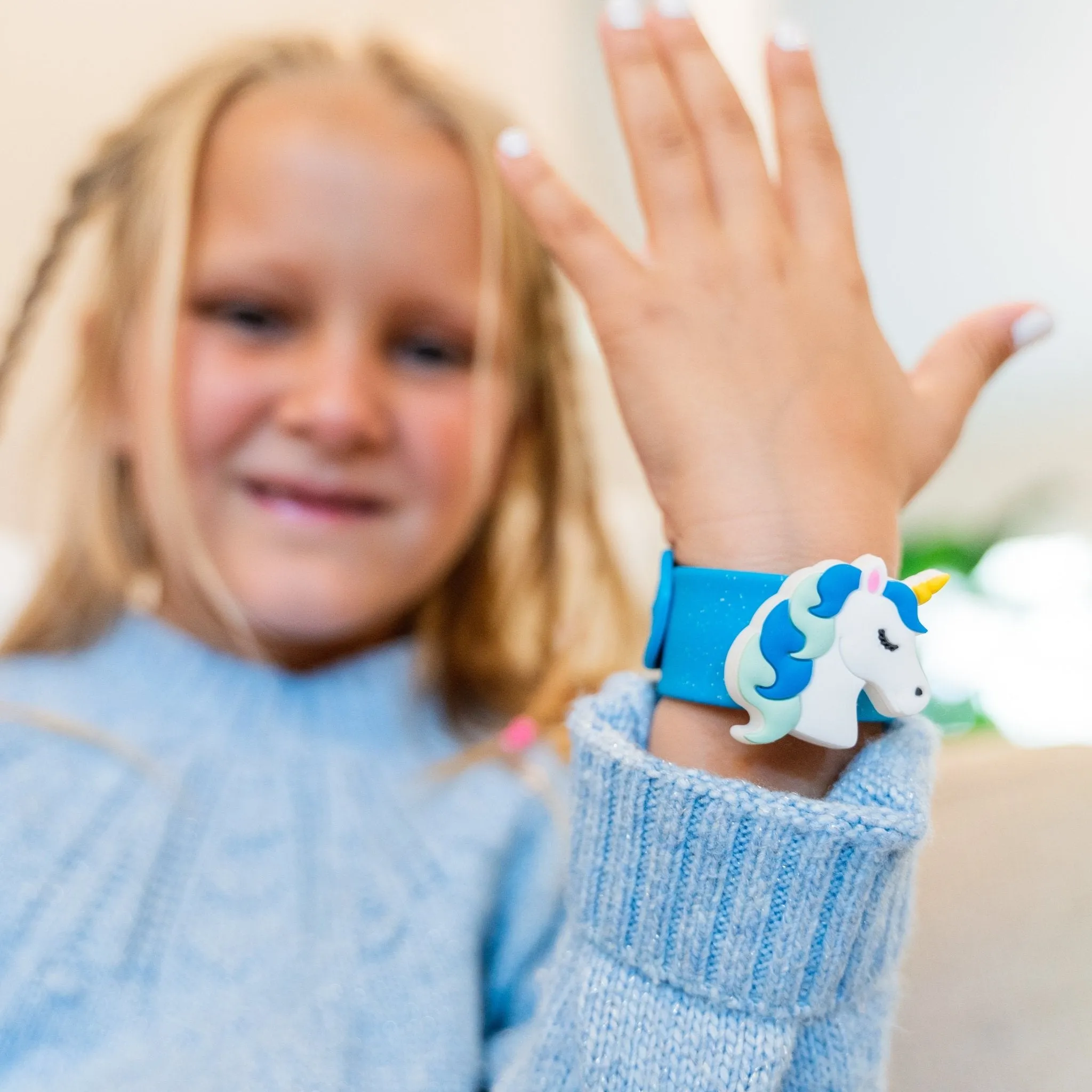 Light Up LED Unicorn Slap Bracelets - 3 Pack