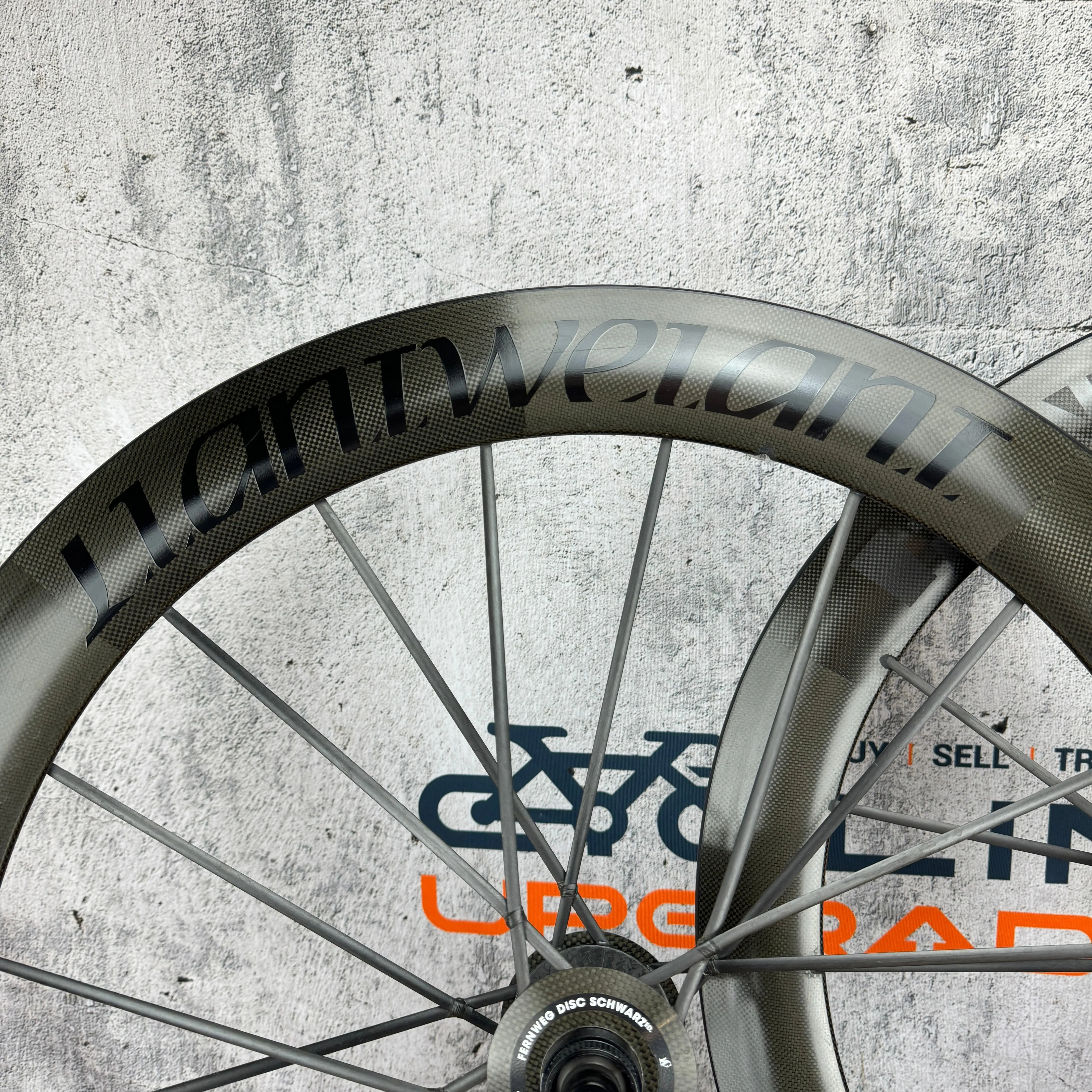 Lightweight Fernweg 63 Schwarz Ed Carbon Clincher Disc Wheelset 700c 1711g