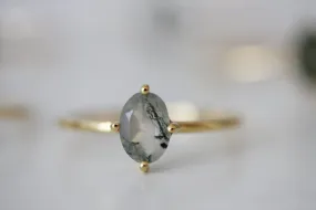 Little Gold Ava Ring (Tidal Pool)