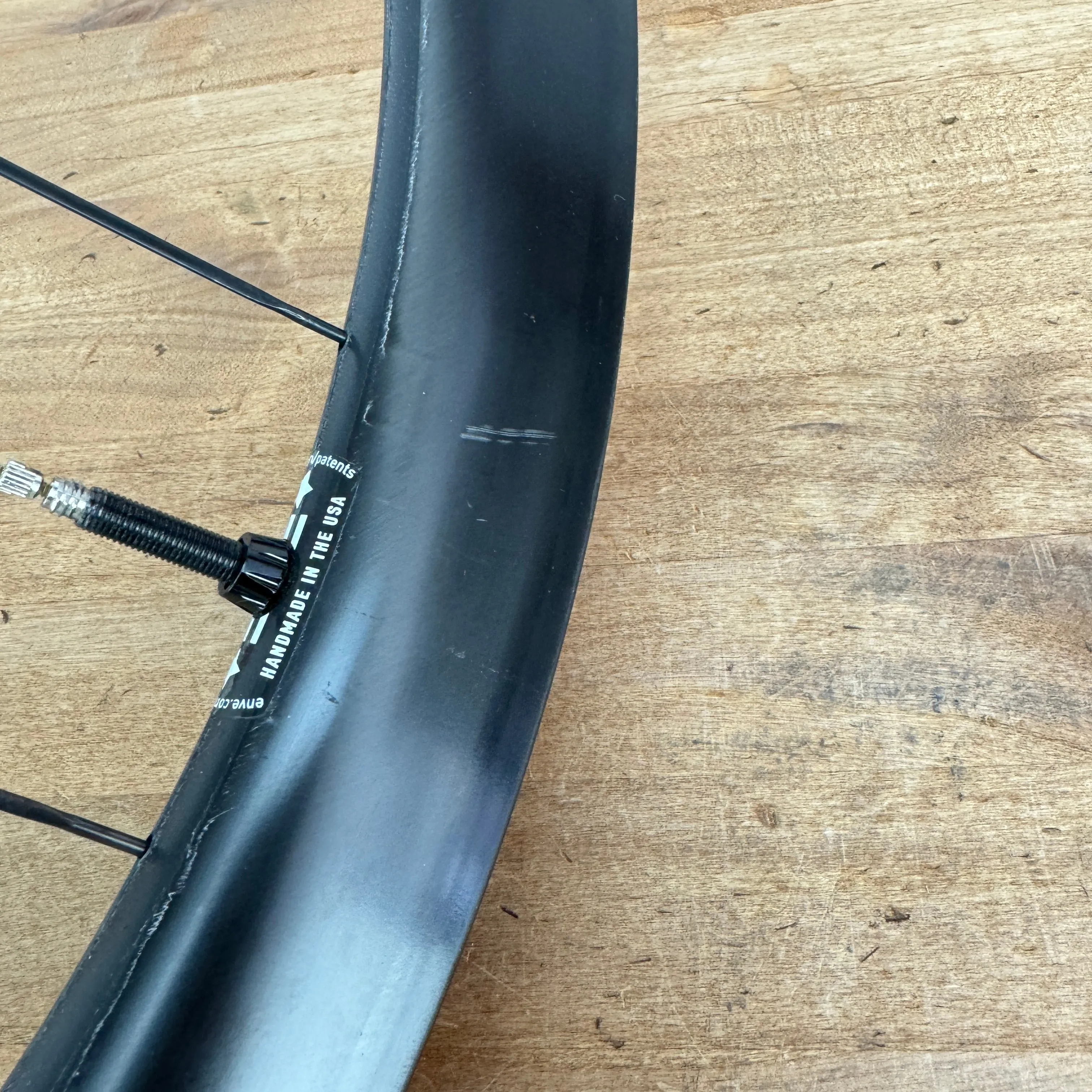 Low Mile! Enve SES 3.4 AR Carbon Disc Brake Tubeless Carbon-Ti Wheelset 700c