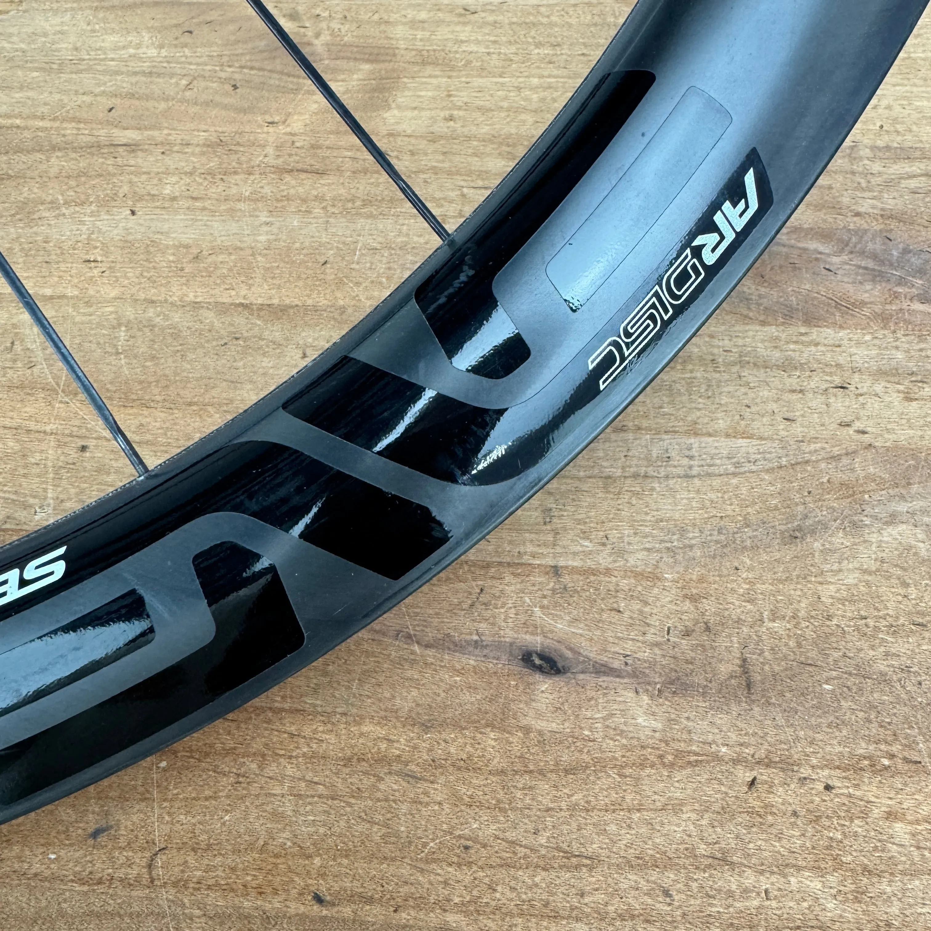 Low Mile! Enve SES 3.4 AR Carbon Disc Brake Tubeless Carbon-Ti Wheelset 700c