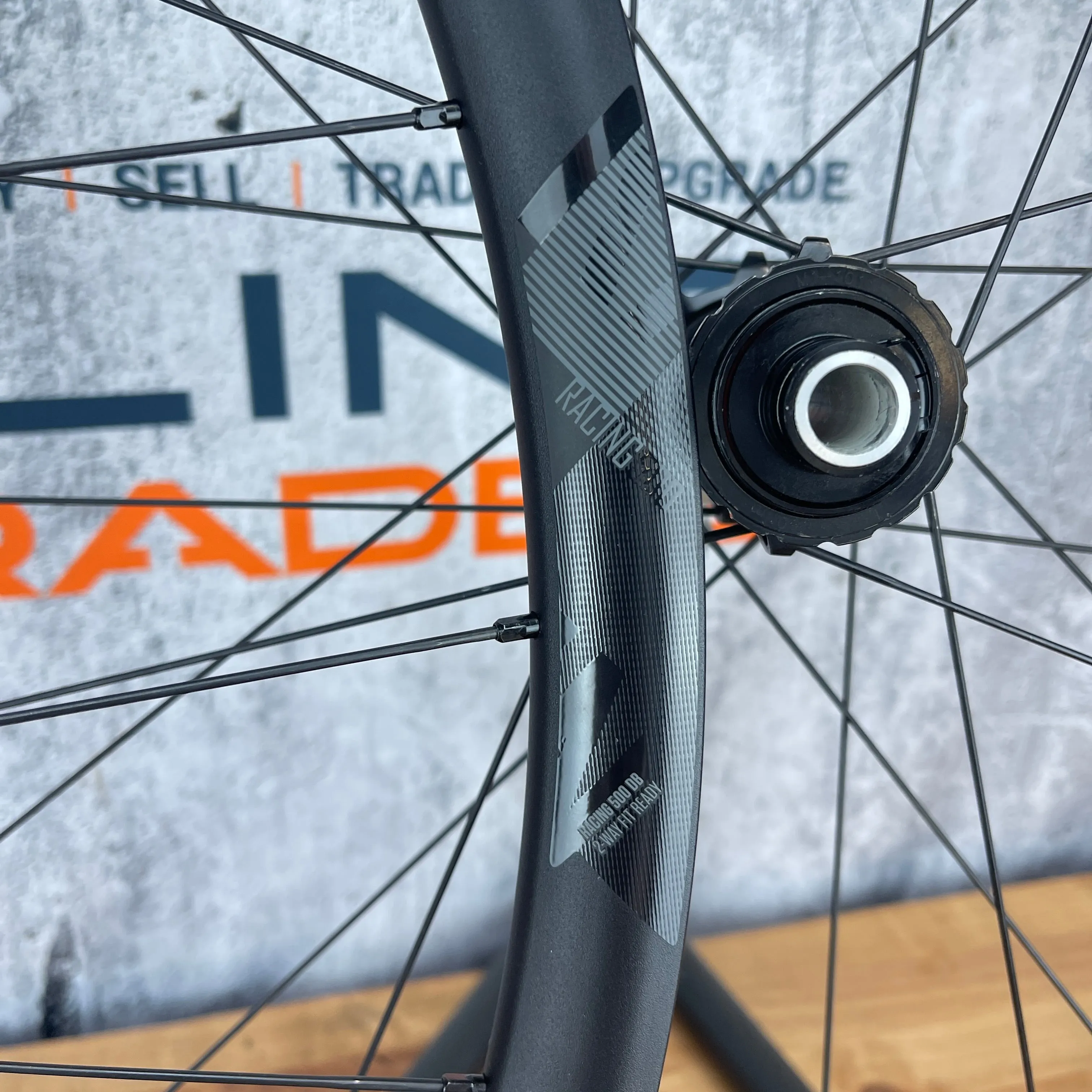Low Mile! Fulcrum Racing 500 DB 2 Way Fit Alloy Tubeless Disc Wheelset 700c