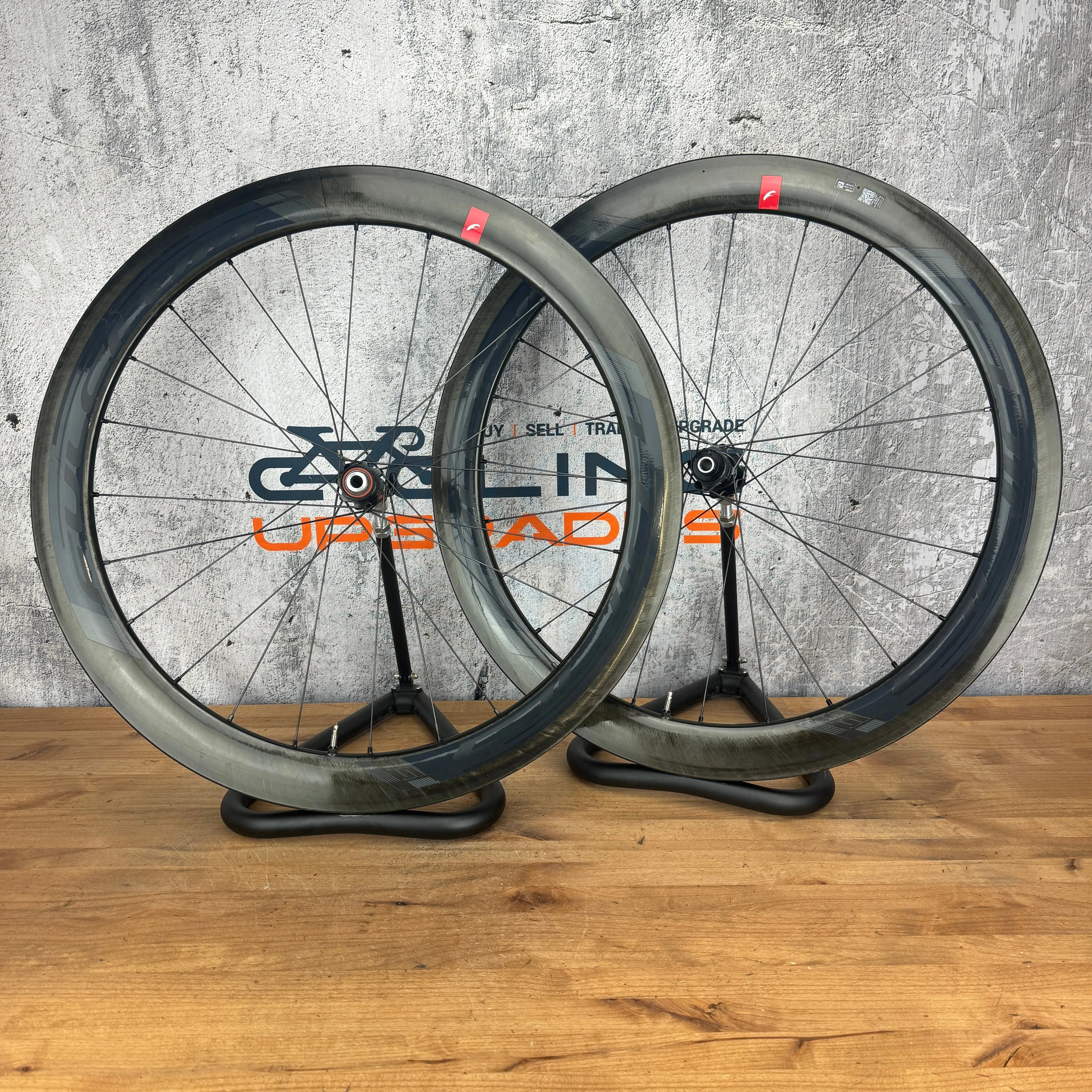 Low Mile! Fulcrum Wind 55 DB Carbon Tubeless Disc Wheelset 700c 1684g
