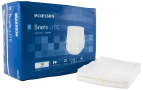 McKesson Lite Adult Light Absorbency Briefs Medium. 24