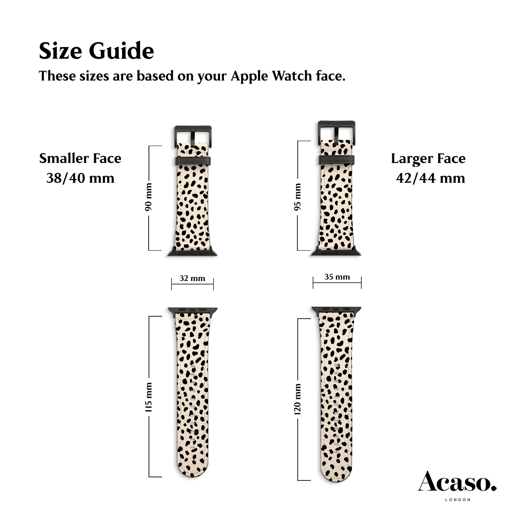 Mini Dalmatian Apple Watch Strap
