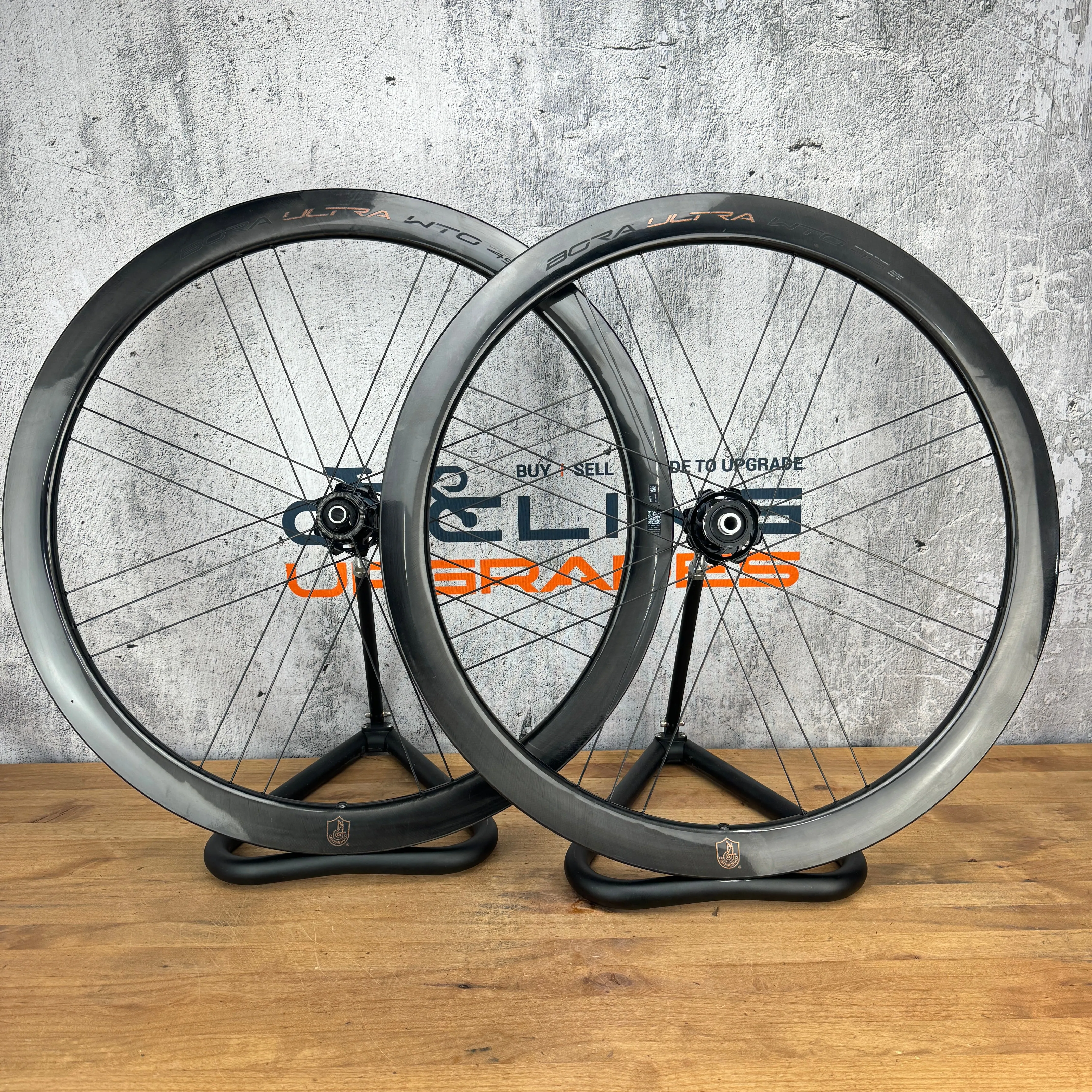Mint! Campagnolo Bora Ultra WTO 45 2-Way Fit Carbon Disc Wheelset 700c 1427g CULT
