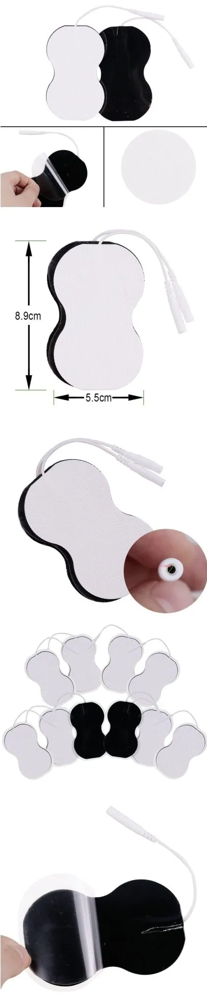 Muscle Stimulator Electrode Pads 20pcs 5x5cm for Tens Digital Therapy Machine