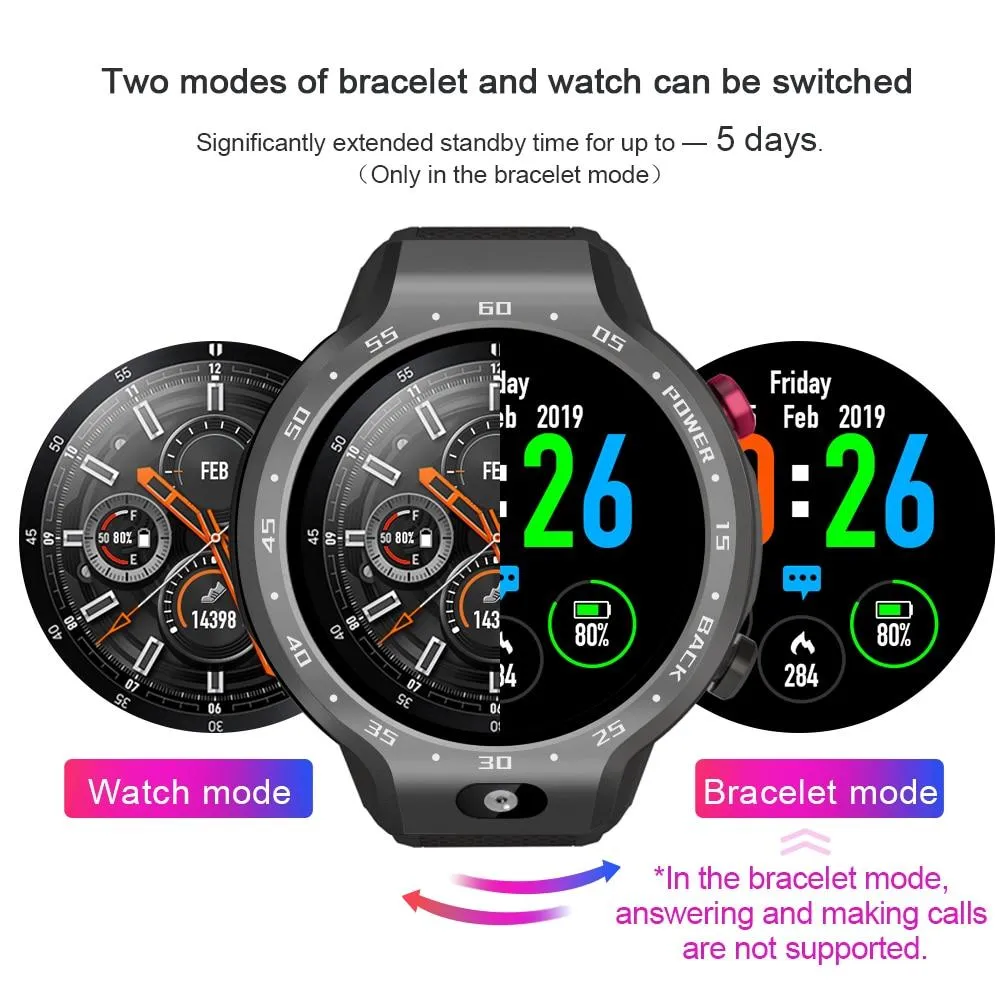 New Android 7.1 5MP 4G WIFI Smart Watch Heart Rate Fitness Tracker For iPhone Android Xiaomi