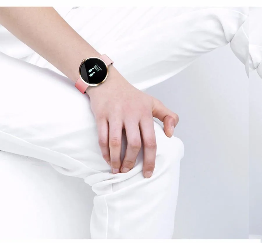New Blood Pressure Round Bluetooth Fitness Wrist Watch  with Sleep Blood Pressure and Heart Rate Tracker