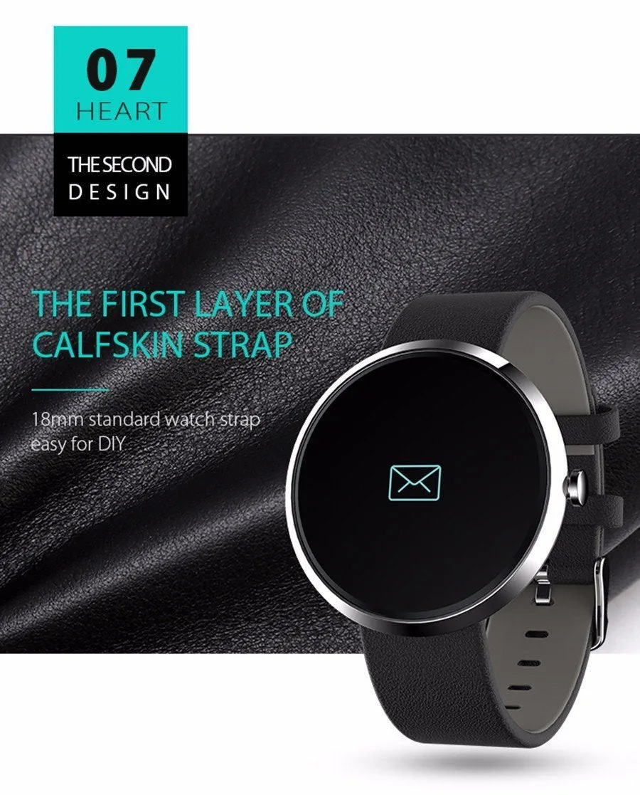 New Blood Pressure Round Bluetooth Fitness Wrist Watch  with Sleep Blood Pressure and Heart Rate Tracker