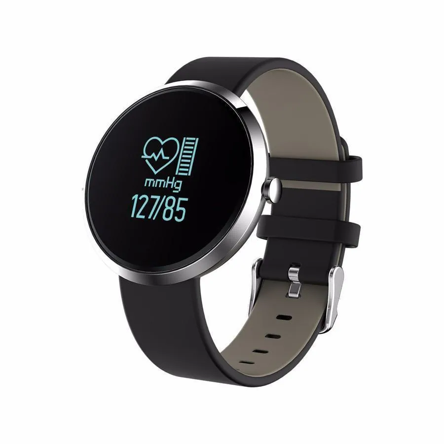 New Blood Pressure Round Bluetooth Fitness Wrist Watch  with Sleep Blood Pressure and Heart Rate Tracker