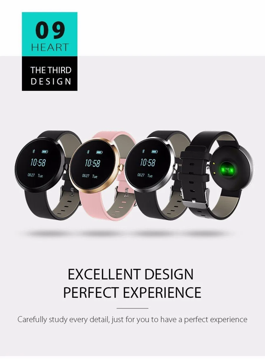 New Blood Pressure Round Bluetooth Fitness Wrist Watch  with Sleep Blood Pressure and Heart Rate Tracker