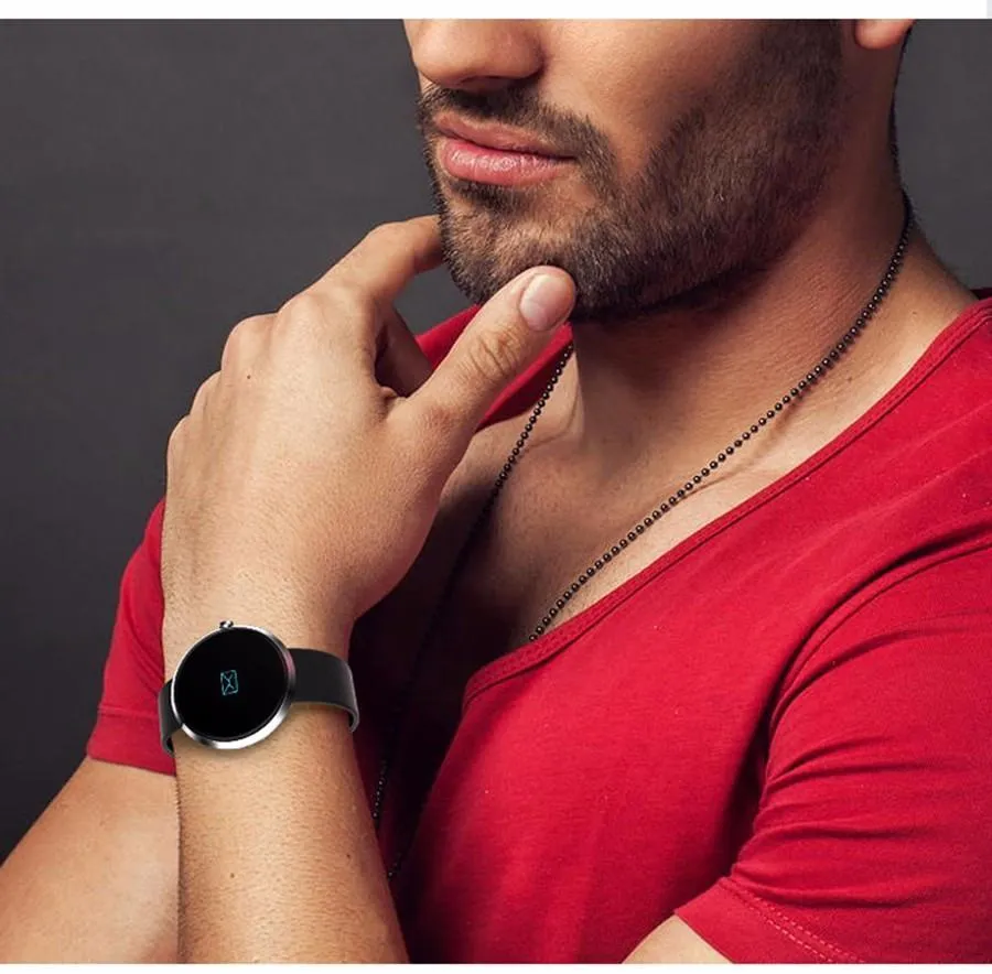 New Blood Pressure Round Bluetooth Fitness Wrist Watch  with Sleep Blood Pressure and Heart Rate Tracker