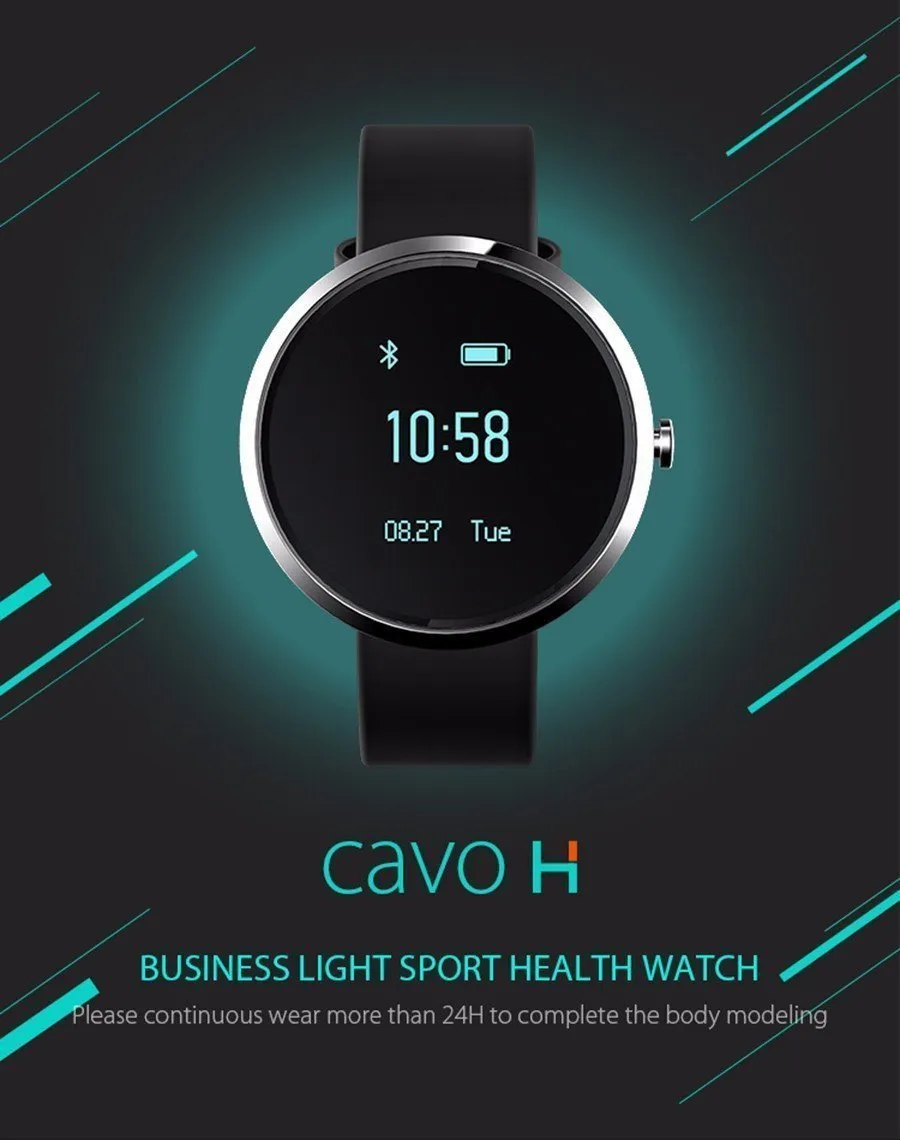 New Blood Pressure Round Bluetooth Fitness Wrist Watch  with Sleep Blood Pressure and Heart Rate Tracker