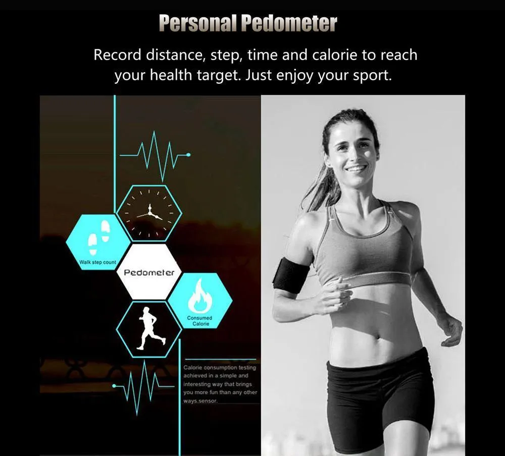 New Bluetooth Smart Watch 2.5D HD IPS Screen Sleep Heart Rate Monitor IP54 Water-Resistant Smartwatch For Android IOS