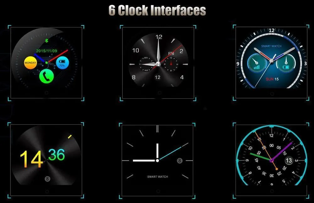 New Bluetooth Smart Watch 2.5D HD IPS Screen Sleep Heart Rate Monitor IP54 Water-Resistant Smartwatch For Android IOS