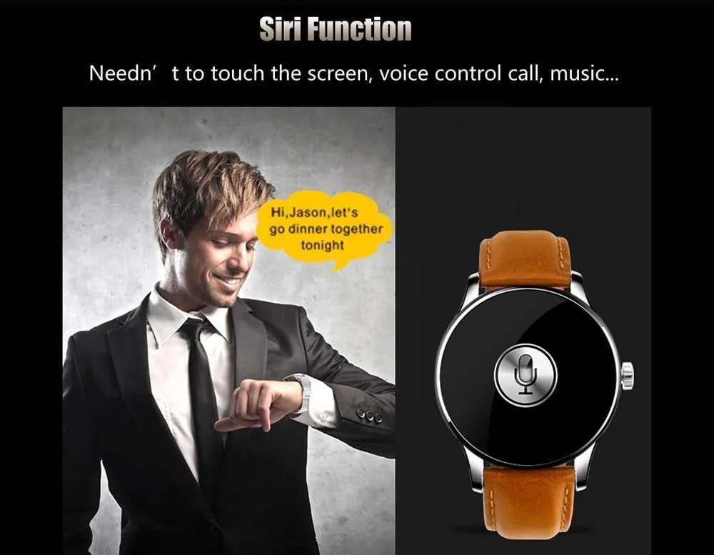 New Bluetooth Smart Watch 2.5D HD IPS Screen Sleep Heart Rate Monitor IP54 Water-Resistant Smartwatch For Android IOS