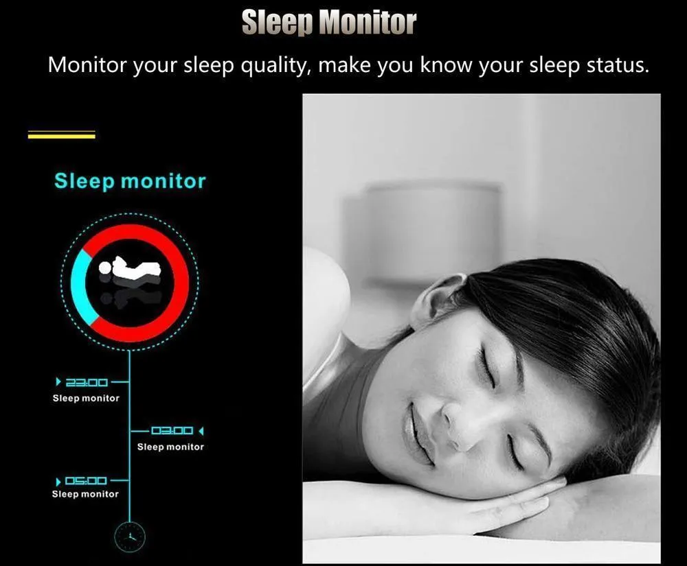 New Bluetooth Smart Watch 2.5D HD IPS Screen Sleep Heart Rate Monitor IP54 Water-Resistant Smartwatch For Android IOS