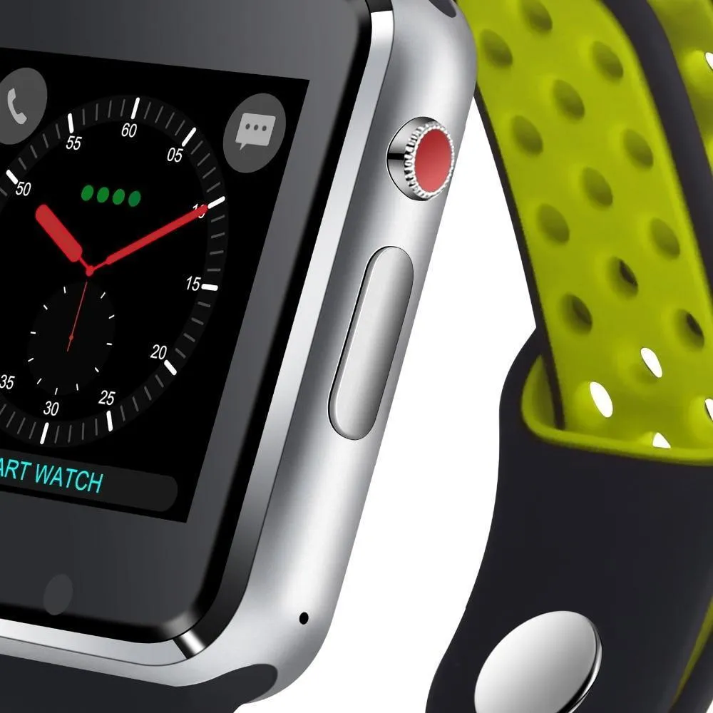 New Bluetooth Smart Watch With Camera Facebook Whatsapp Twitter Sync SMS Smartwatch For iPhone Android