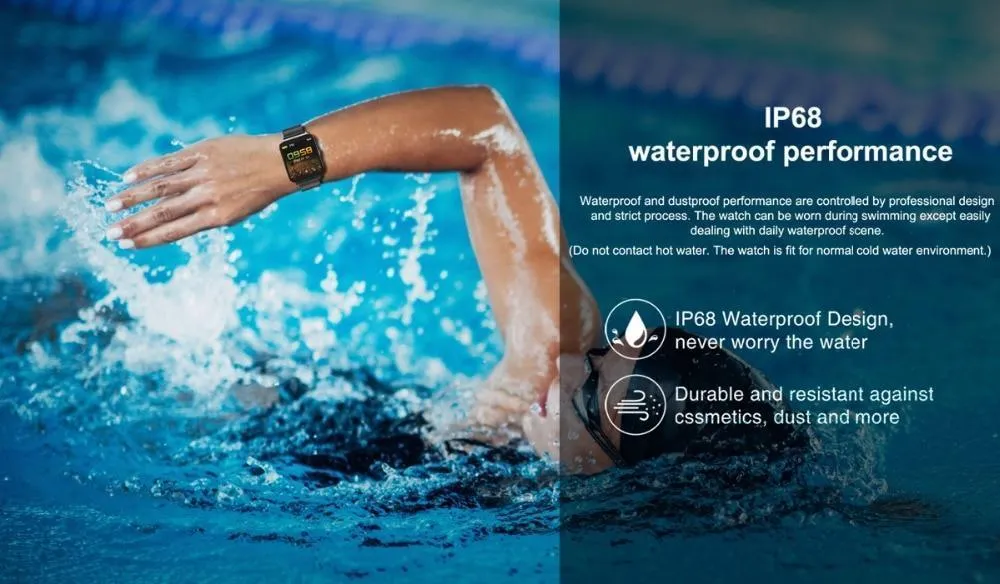 New Bluetooth Sport Watch Colour Smart Watch Waterproof Heart Rate Sleep Monitor For iOS Android