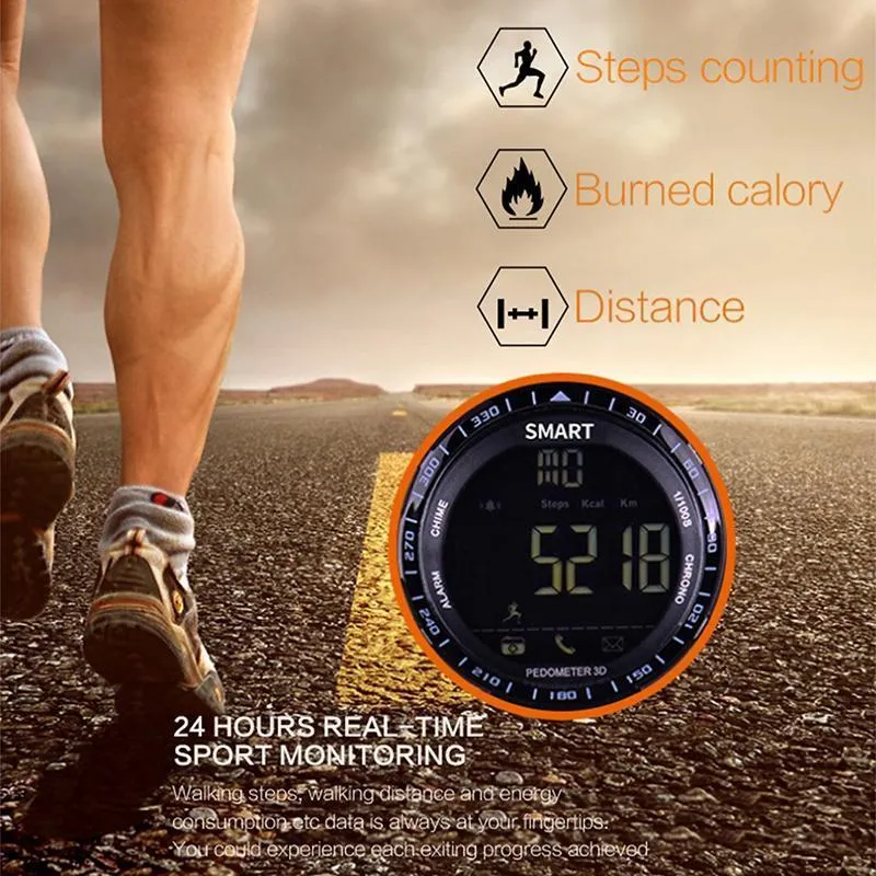 New Deluxe Smart Watch with BT Call / SMS  /Twitter / Facebook / Whatsapp / Skype Reminder Sports Steps