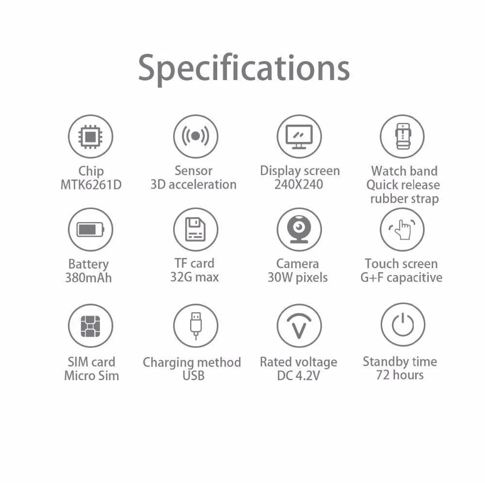 New Fitness Sports Smart Watch w/ Camera Bluetooth Wristwatch Tracker Smartwatch for Android IOS phone