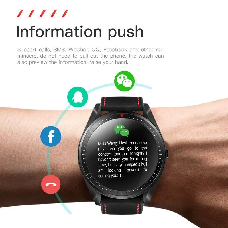 New Heart Rate Fitness Tracker 1.3'' Inch Full Touch Screen Bracelet Smart Watch