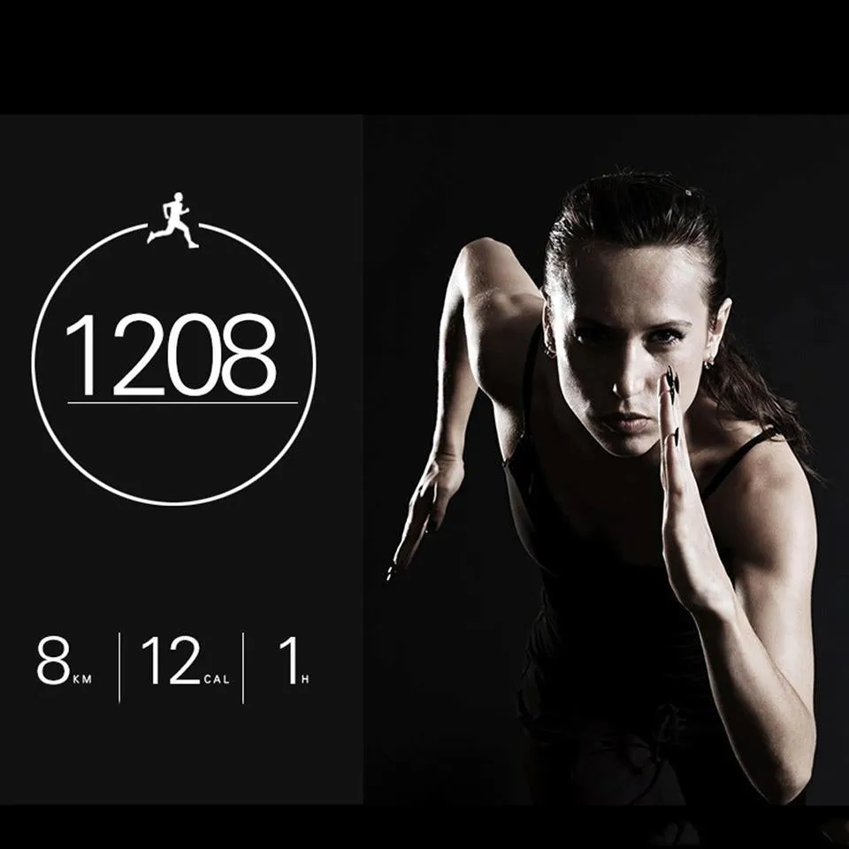 New Heart Rate Monitor Bluetooth Wrist Digital Smart Watch For iPhone Samsung Xiaomi