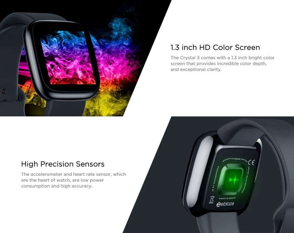 New IP67 Waterproof Heart Rate Long Battery Life IPS Colour Screen Smart Watch For Android IOS