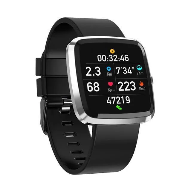 New IP67 Waterproof Smart Watch Heart Rate Blood Pressure Monitor  Fitness Tracker For Men Women