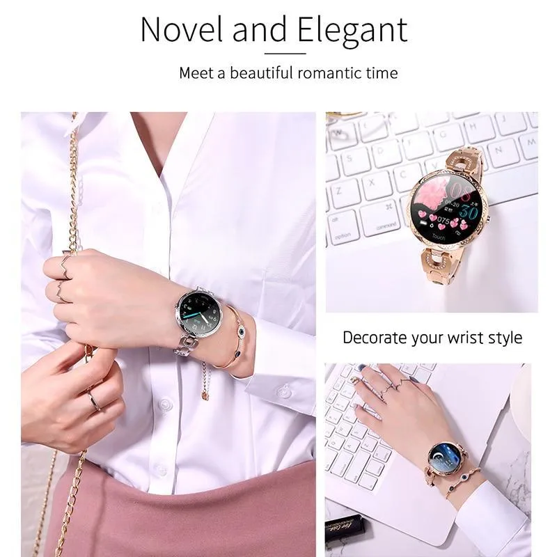 New Luxury Ladies IP67 Waterproof Heart Rate Fitness Tracker Bluetooth Fitness Tracker Bracelet