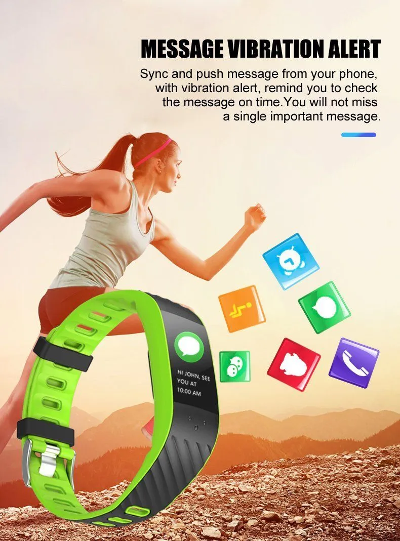 New Smart Band 3D Dynamic UI Fitness Tracker Bracelet Heart Rate Monitor Blood Pressure Wristband IP68 Waterproof for IOS Android Windows