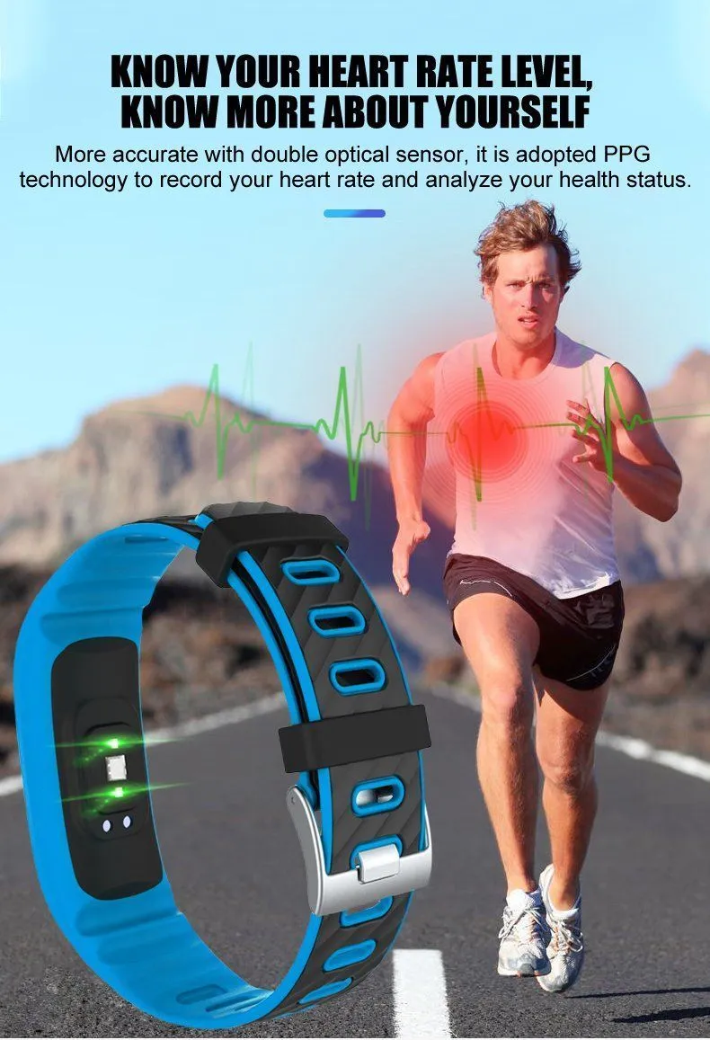 New Smart Band 3D Dynamic UI Fitness Tracker Bracelet Heart Rate Monitor Blood Pressure Wristband IP68 Waterproof for IOS Android Windows