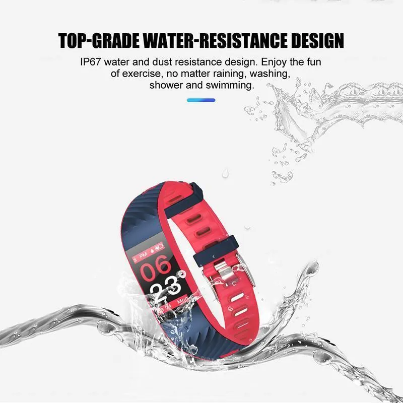 New Smart Band 3D Dynamic UI Fitness Tracker Bracelet Heart Rate Monitor Blood Pressure Wristband IP68 Waterproof for IOS Android Windows