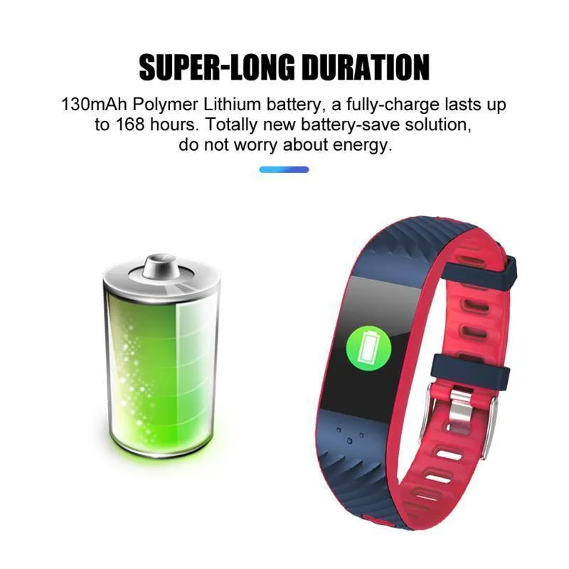 New Smart Band 3D Dynamic UI Fitness Tracker Bracelet Heart Rate Monitor Blood Pressure Wristband IP68 Waterproof for IOS Android Windows