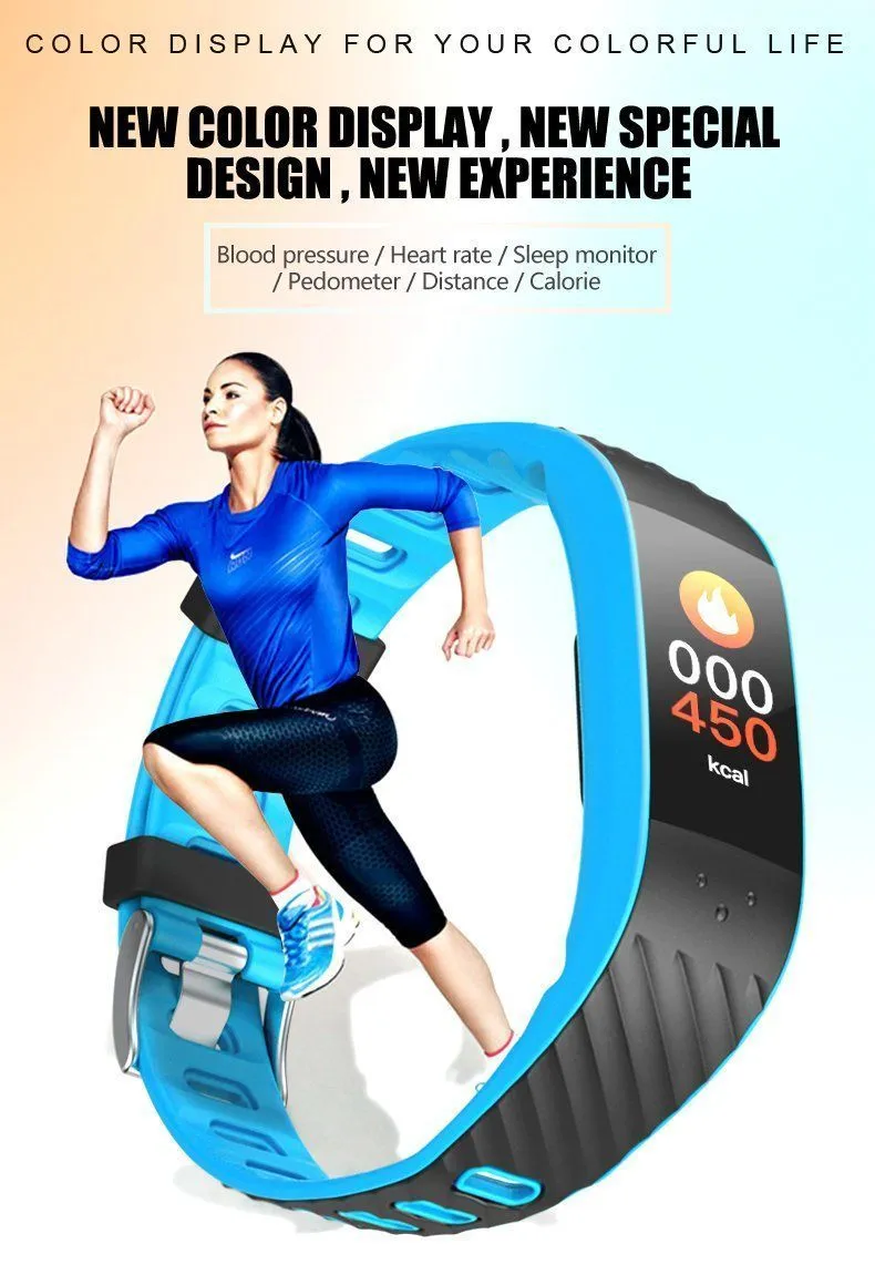New Smart Band 3D Dynamic UI Fitness Tracker Bracelet Heart Rate Monitor Blood Pressure Wristband IP68 Waterproof for IOS Android Windows